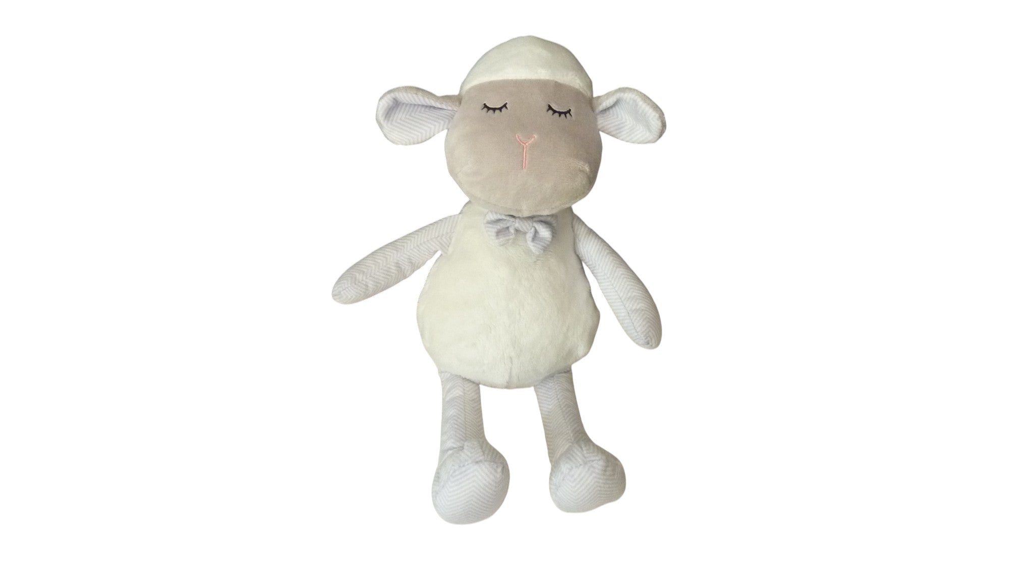 Peluche mouton blanc gris - Konimpex BV - 34 cm