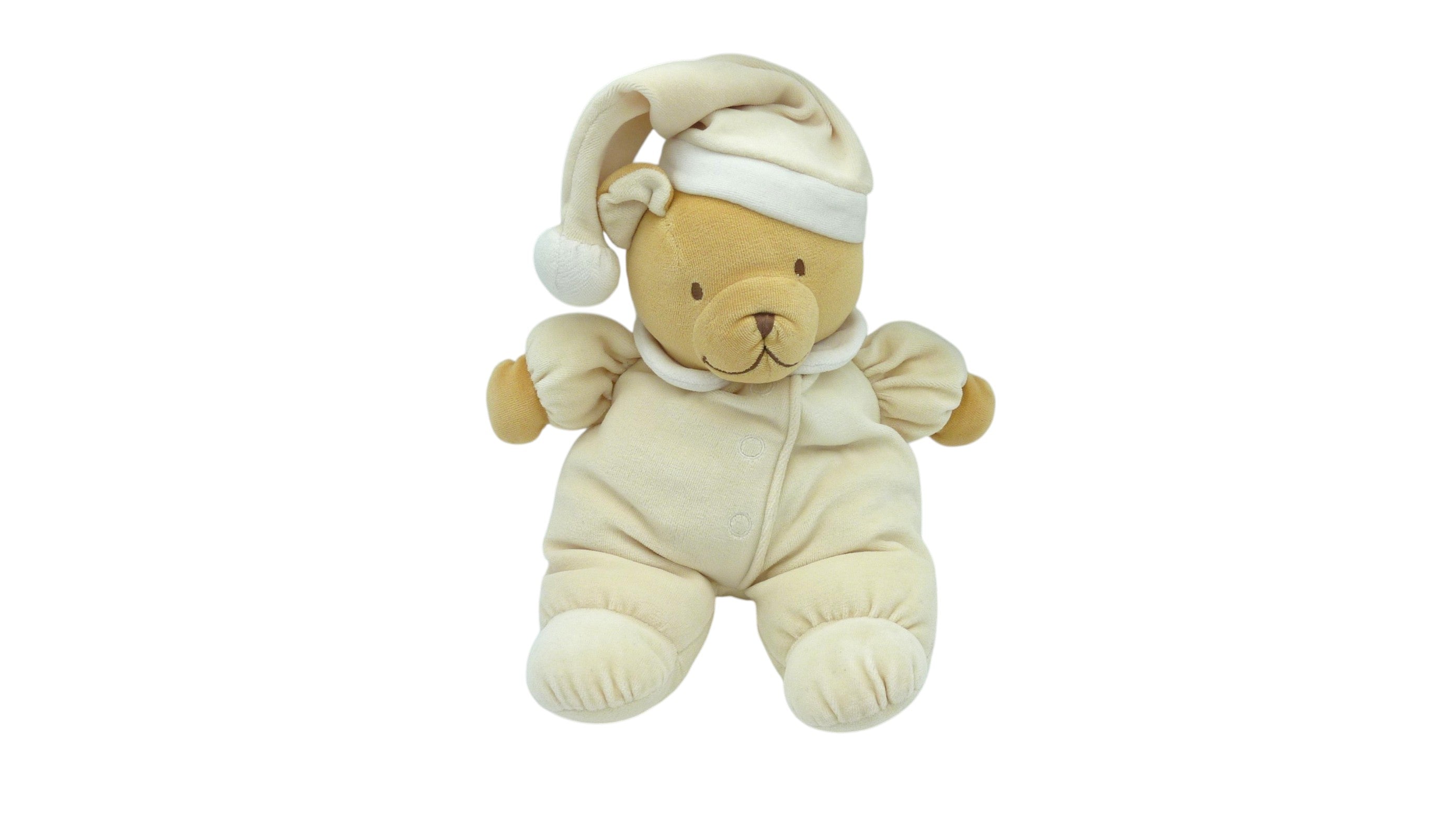 Peluche ours crème marron - Noukie's 34 cm