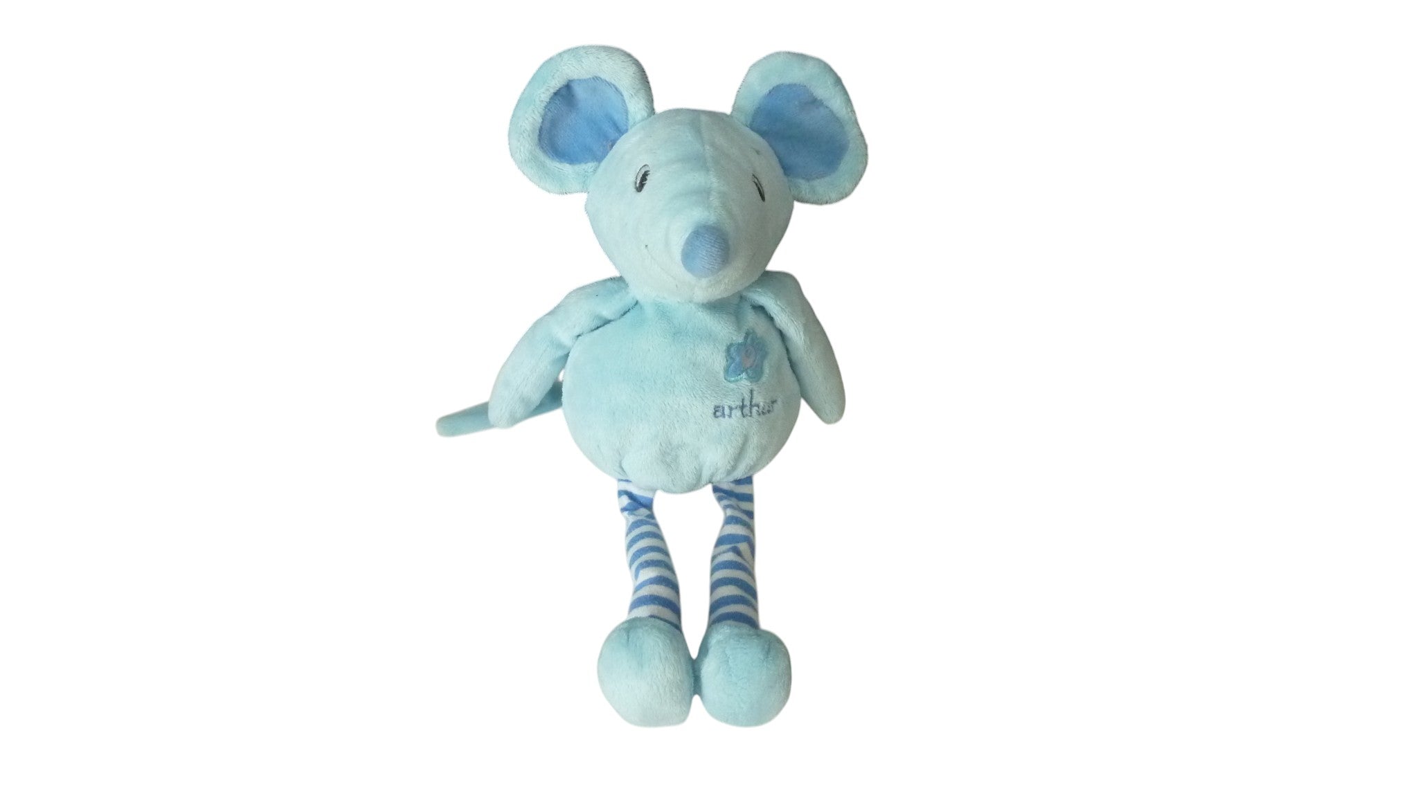 Peluche souris bleu - Arthur et Lola 34 cm
