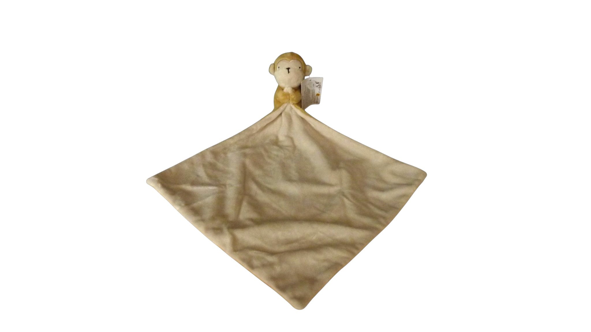Peluche mouchoir singe - marron beige - Shenzhen 13 cm