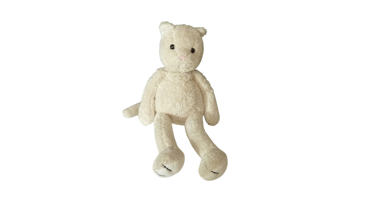 Peluche chat beige et blanc – Jellycat 33 cm