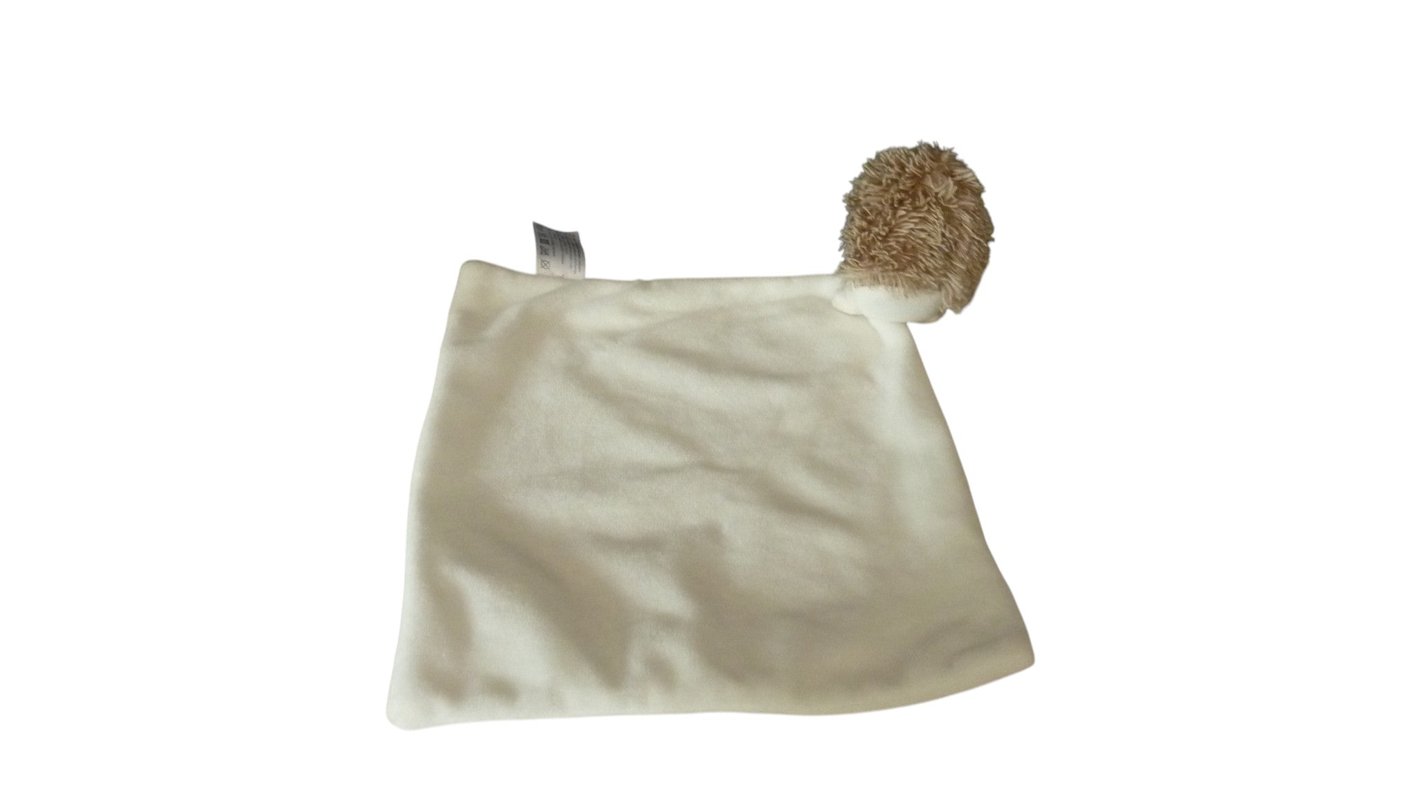 Peluche mouchoir hérisson marron blanc - Zeeman 8 cm