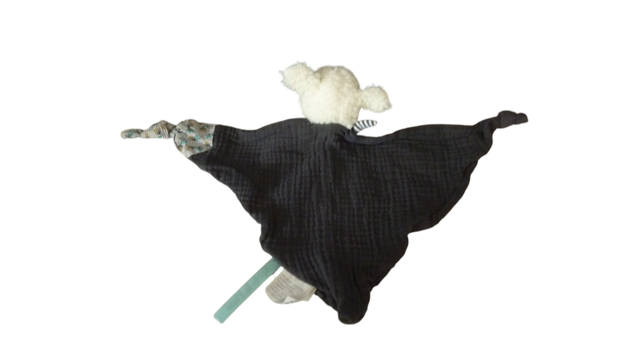Doudou mouton plat gris foncé - Collection Après la pluie - Moulin Roty