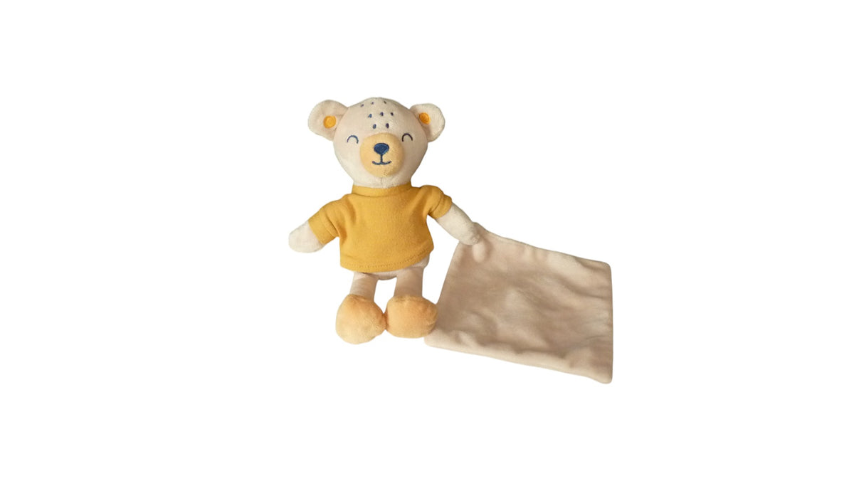Peluche mouchoir tigre marron - Inextenso 24 cm