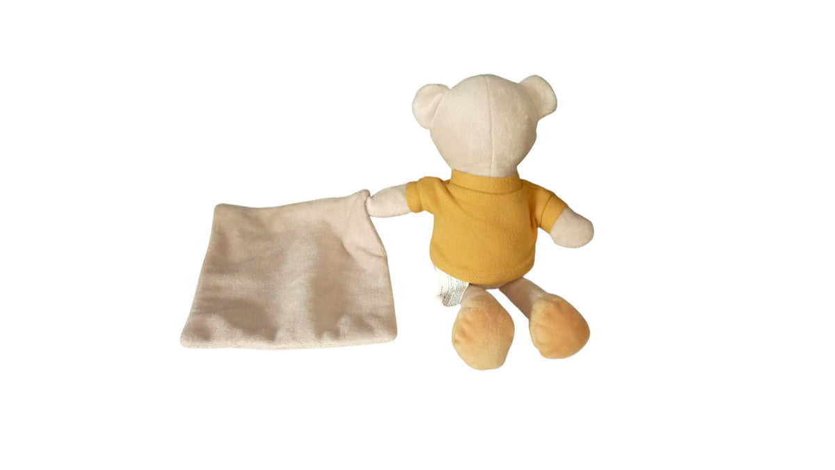 Peluche mouchoir tigre marron - Inextenso 24 cm
