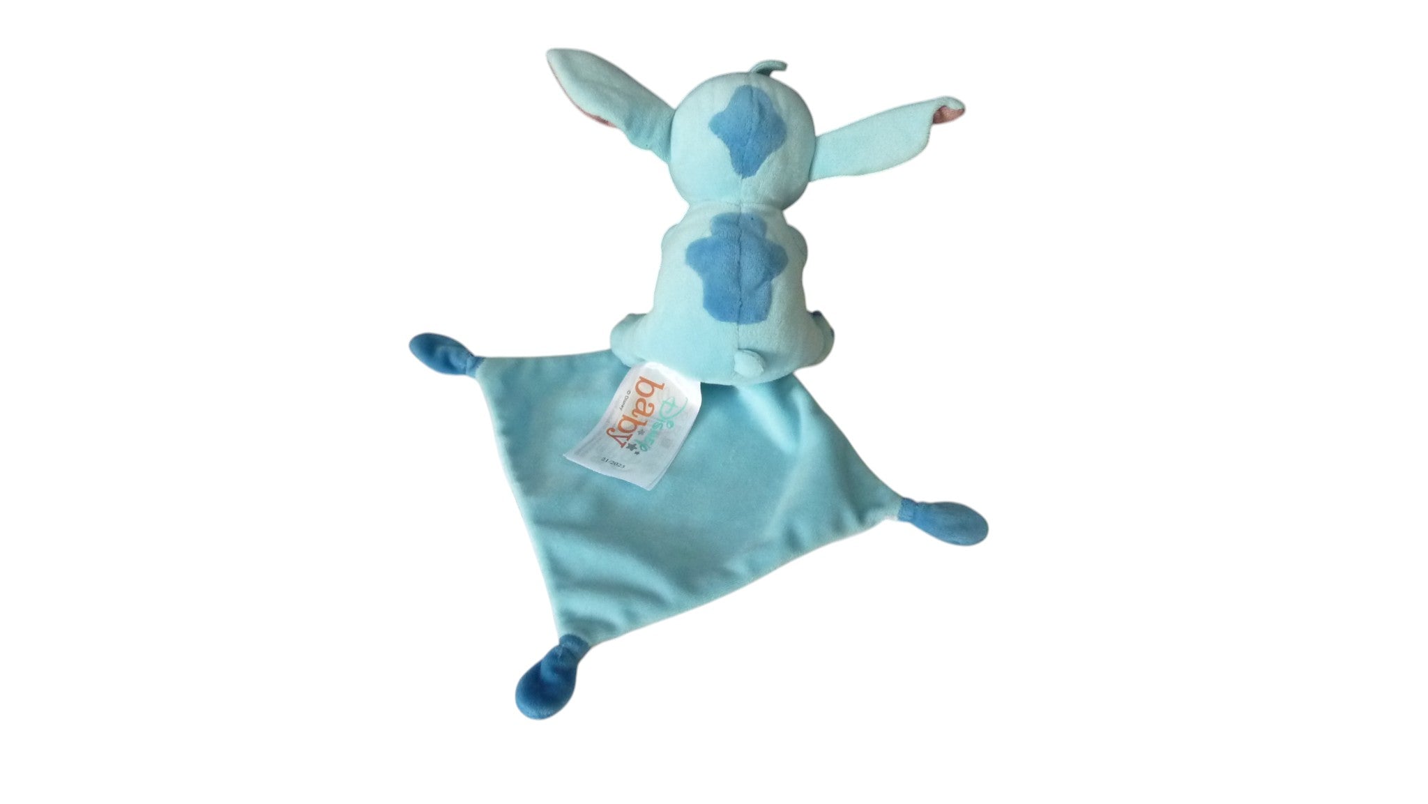 Peluche mouchoir Stitch bleu - Lilo & Stitch - Disney 16 cm