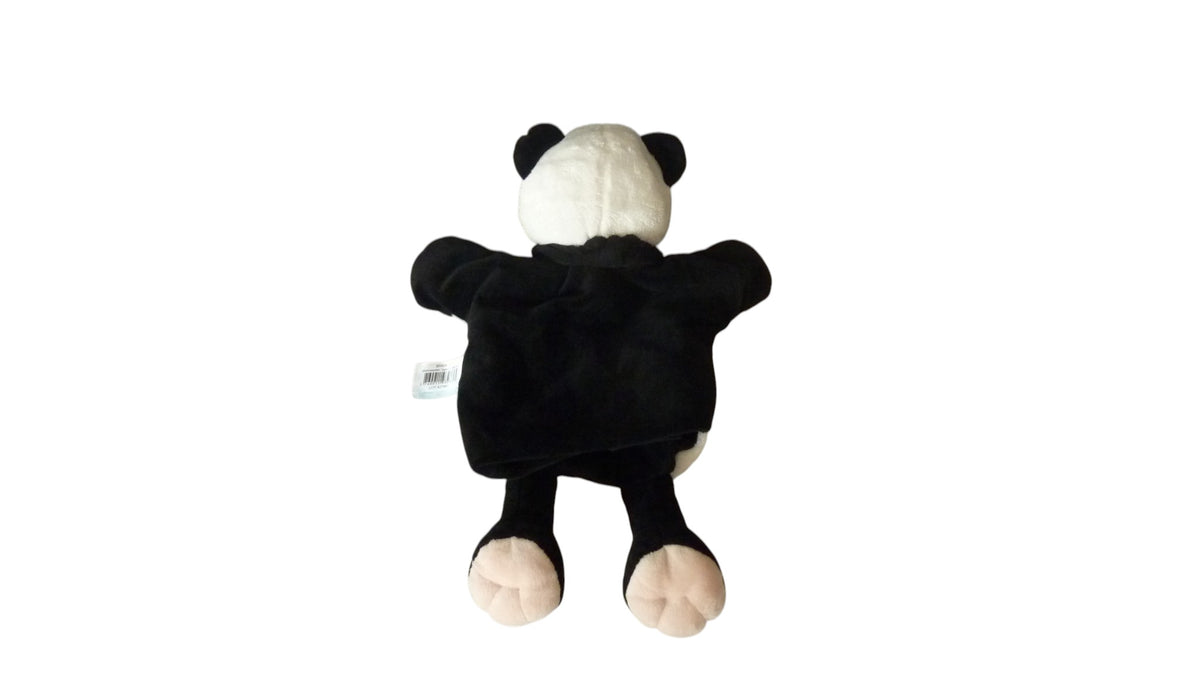 Doudou panda marionnette blanc noir - Nature - BN0283 Baby'Nat