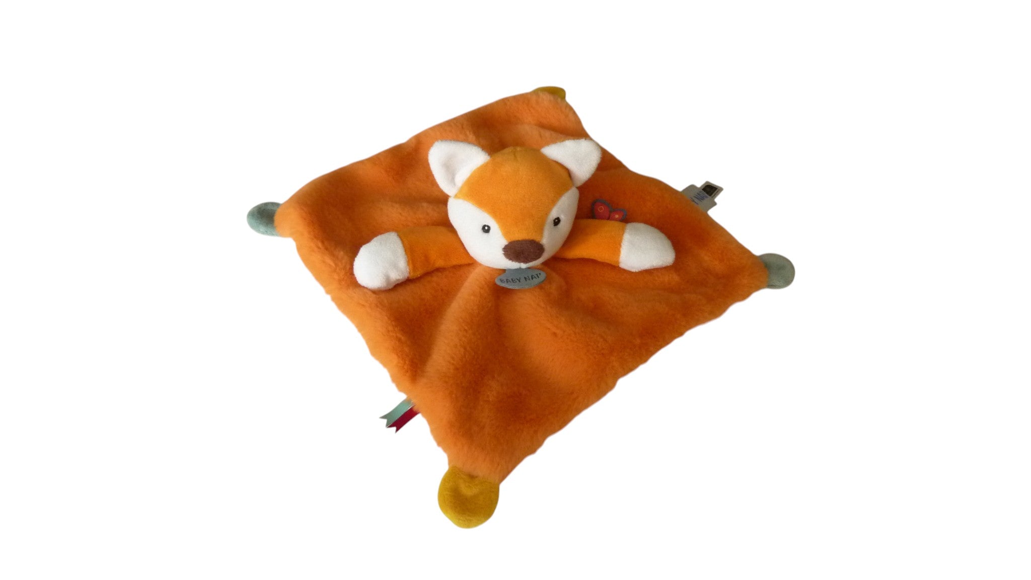 Doudou renard plat orange - Balthazar le renard - BN6020 Baby'Nat