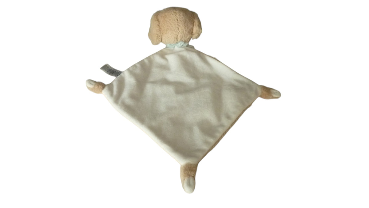 Doudou chien plat marron blanc - Tex Baby