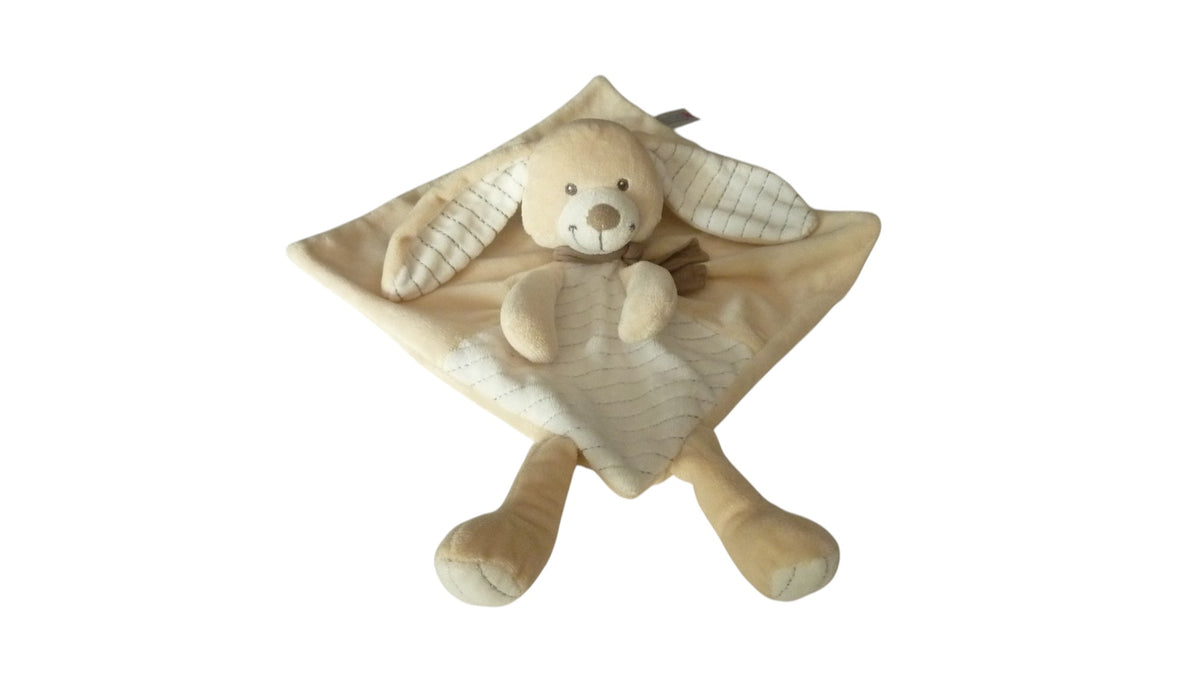 Doudou lapin plat beige blanc - Nicotoy Simba Dickie
