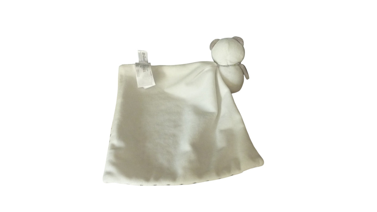 Peluche mouchoir panda gris blanc motif étoiles noires - Shima 13 cm
