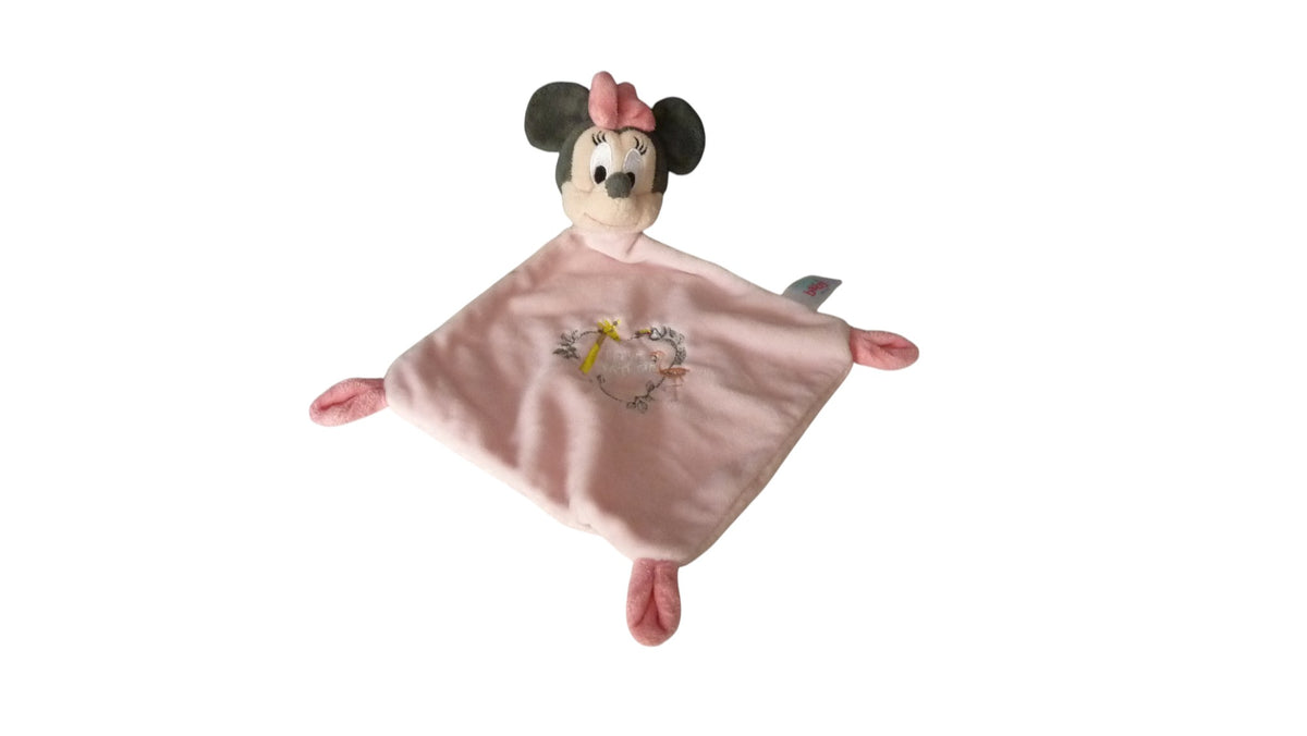 Doudou Minnie Love Nature plat rose - Disney
