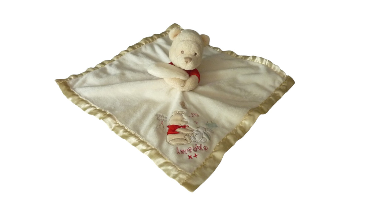 Doudou Winnie l'Ourson plat beige crème - Disney