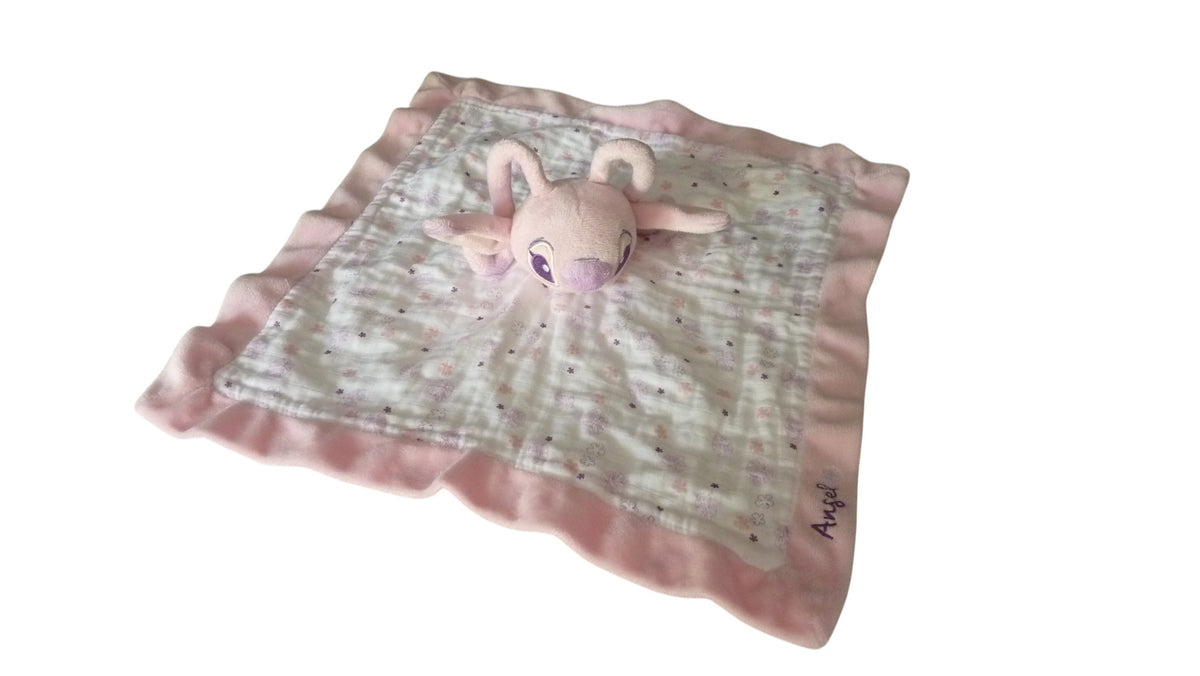 Doudou Stitch Angel plat rose - Stitch & Angel - Disney