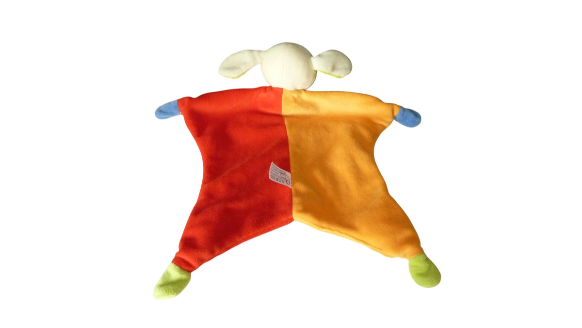 Doudou mouton plat multicolore - Paradise Toys