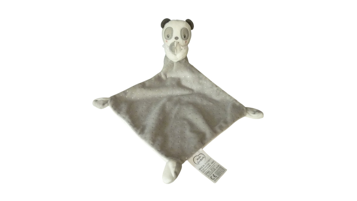 Peluche panda mouchoir Mots d'Enfants