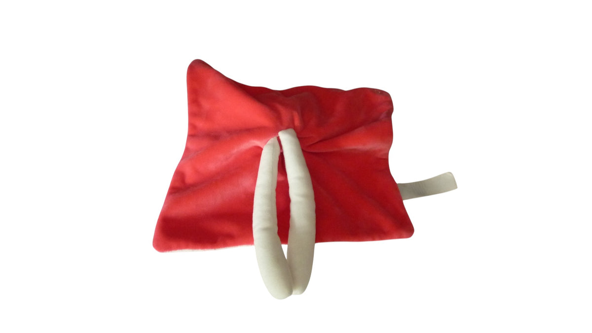 Doudou papillon plat rose blanc - Obaibi