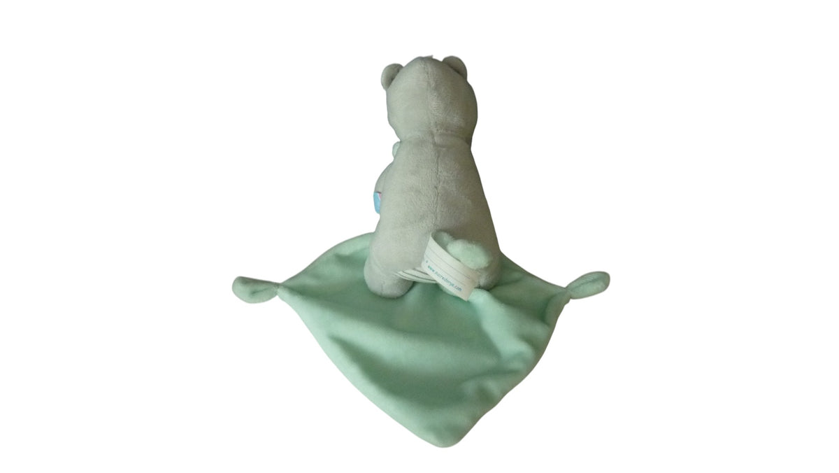Peluche mouchoir rhinocéros gris vert - Sucre d'Orge 17 cm