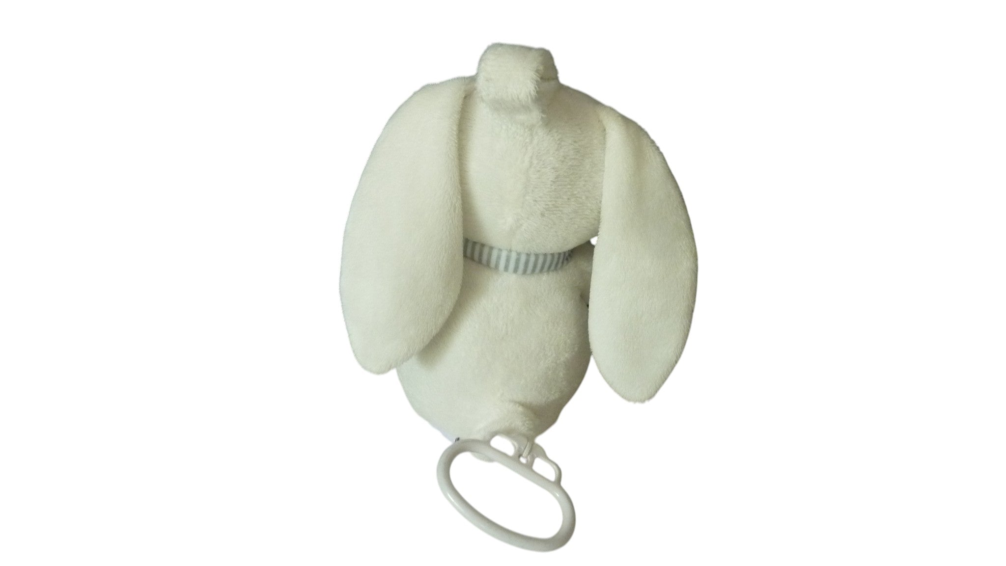 Peluche musicale lapin blanc - Pommette 24 cm