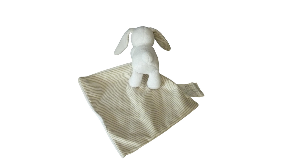 Peluche mouchoir lapin blanc rayures - Maison du Monde