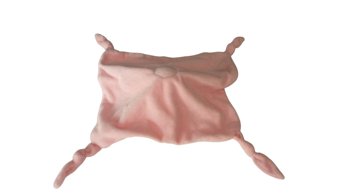 Doudou âne plat Corsica rose crème - Entre Ciel et Mer