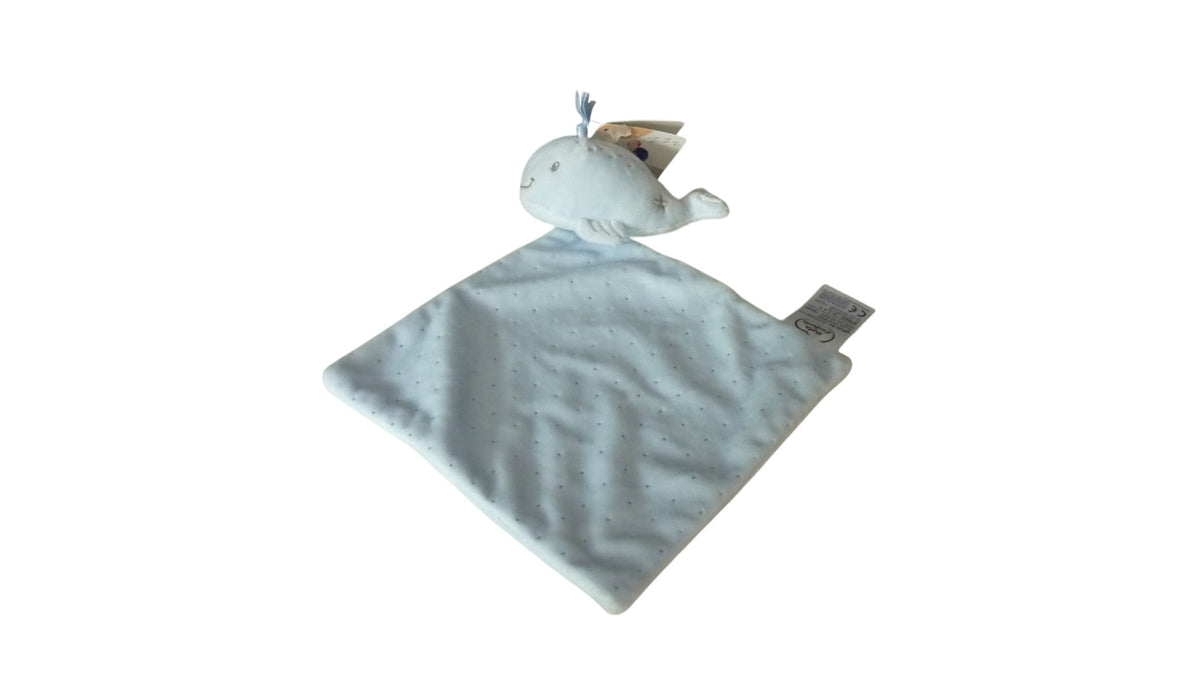 Peluche baleine mouchoir Mots d'Enfants