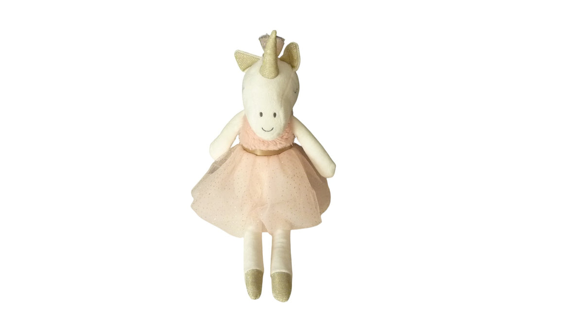 Peluche licorne rose blanc - Maison du Monde 39 cm