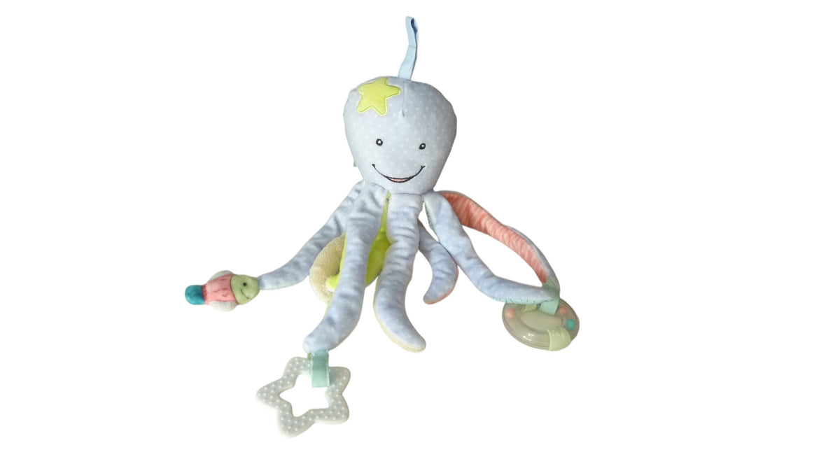 Peluche pieuvre éveil multicolore - Lupilu 35 cm