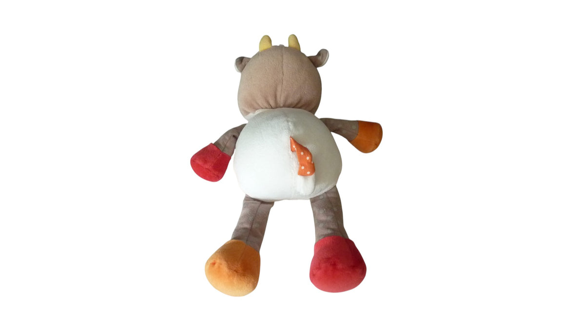 Peluche vache multicolore - Bébé9 30 cm