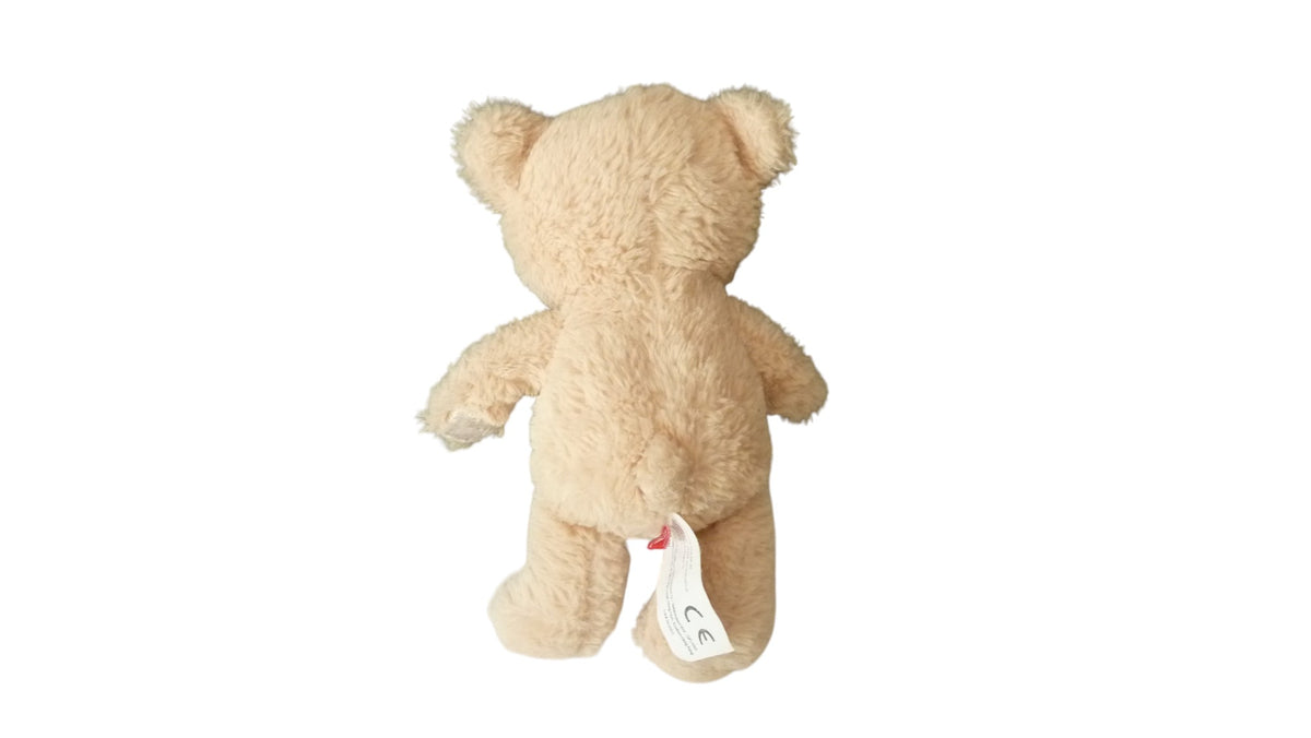 Peluche ours marron blanc - Gifi 29 cm