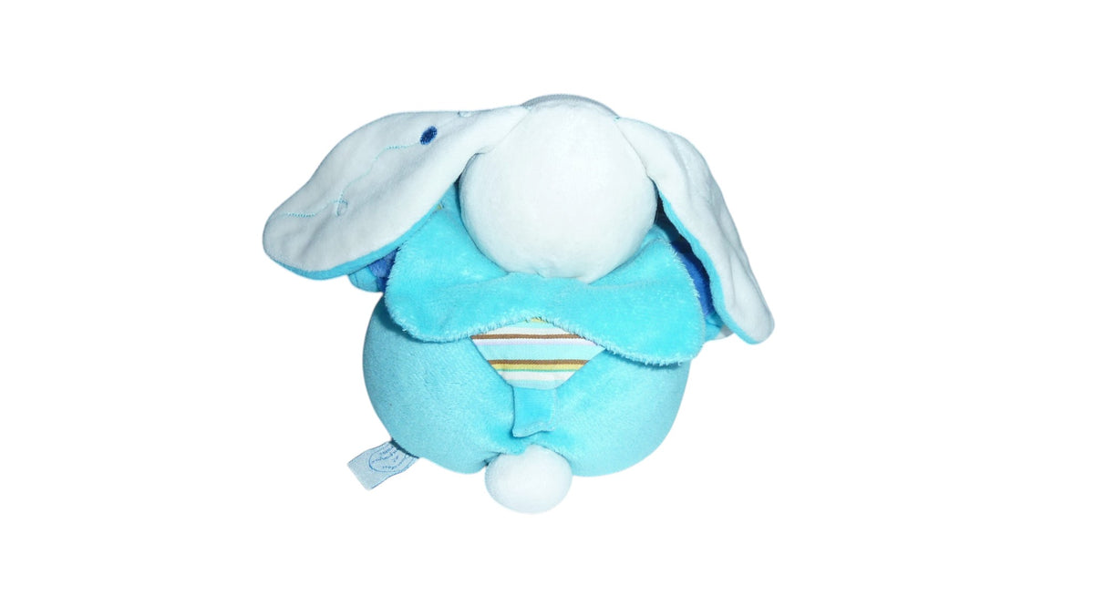 Peluche lapin bleu - Doudou et Compagnie 23 cm