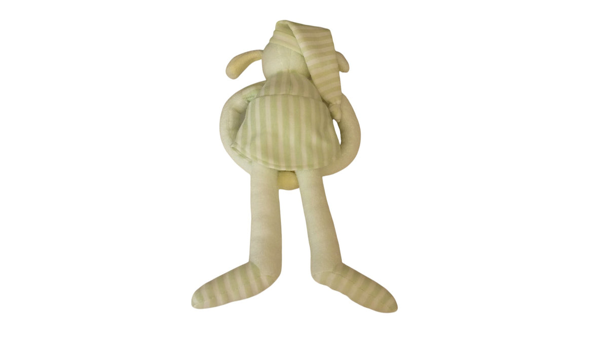 Peluche mouton Luminou phosphorescente blanche et verte – 38 cm